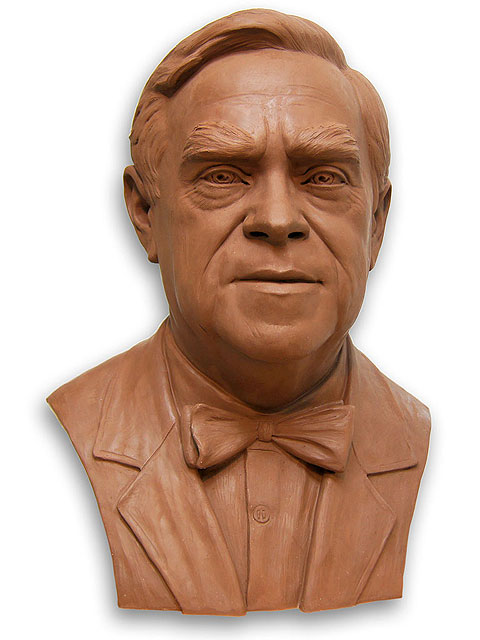 Bust of Dr. Narcís Serrallach. Sculptors in Madrid