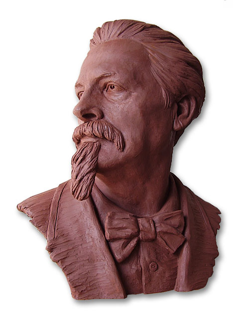 Bust of Frederik Mistral. Sculptors in Madrid