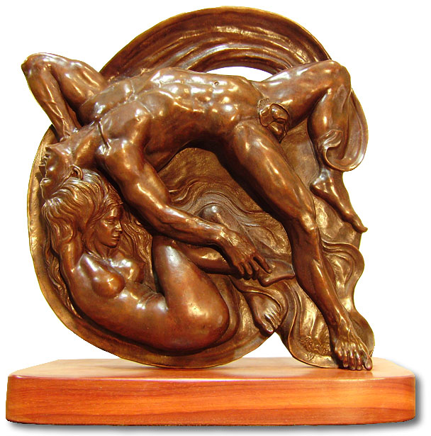 The Circle of Life (bronze). Sculptors in Madrid