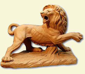 Rugido de león, Escultor en Madrid