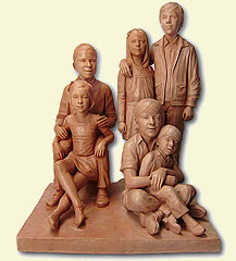 Ana's grandchildren, Sculptor in Madrid